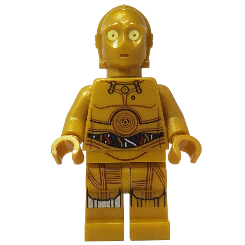 fig-002514 – C-3PO, Pearl Gold, Colorful Wires, Printed Legs