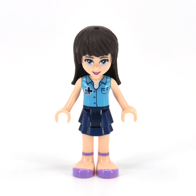 fig-002585 – Sophie - Dark Azure Vest, Dark Blue Skirt, Veterinarian