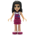 fig-002601 – Emma - White Top, Magenta Apron