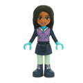 fig-002608 – Amanda - Medium Lavender Ski Vest, Dark Blue Skirt