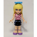 fig-002613 – Stephanie - White/Magenta Top, Dark Blue Skirt