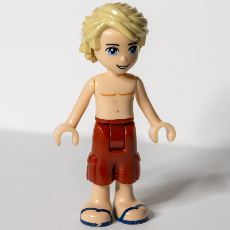fig-002632 – Mason - Bare Chest, Dark Red Trousers