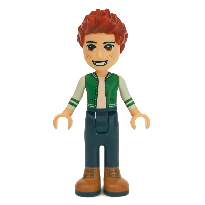 fig-002636 – Daniel - Green Jacket, Dark Blue Trousers