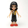 fig-002640 – Vicky - Gold Top, Black Trousers