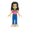 fig-002651 – Emma - Dark Pink Top, Blue Trousers