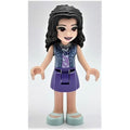 fig-002672 – Emma - Sand Blue Jacket, Dark Purple Skirt