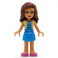 fig-002707 – Olivia - Bright Light Yellow Jacket, Dark Azure Skirt