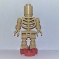 fig-002987 – Skeleton with Round Brick Head and Round Red Plate Base (Bowling Pin)