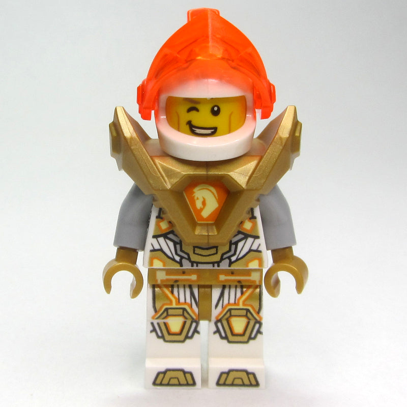 fig-003109 – Lance Richmond with Trans-Neon Orange Visor and Shoulder Armor with Orange Chest Emblem
