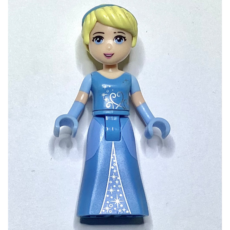 fig-003494 – Cinderella - Medium Blue Dress, Bright Light Blue Gloves, Hair Band