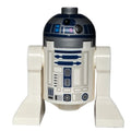 fig-003503 – Astromech Droid, R2-D2, Flat Silver Dome, Dark Blue Print with Dark Pink Dots