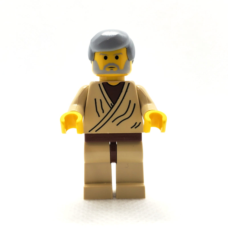 fig-003532 – Obi-Wan Kenobi, Old, Yellow Skin, Light Bluish Gray Hair (3626b Head)
