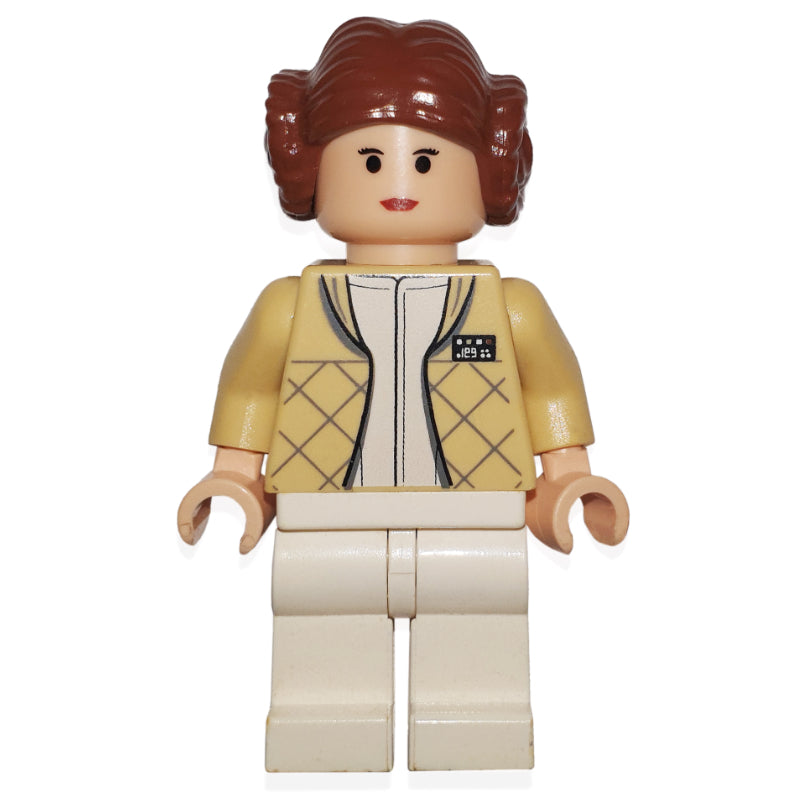 fig-003537 – Princess Leia, Hoth Outfit, Tan Jacket, Reddish Brown Hair