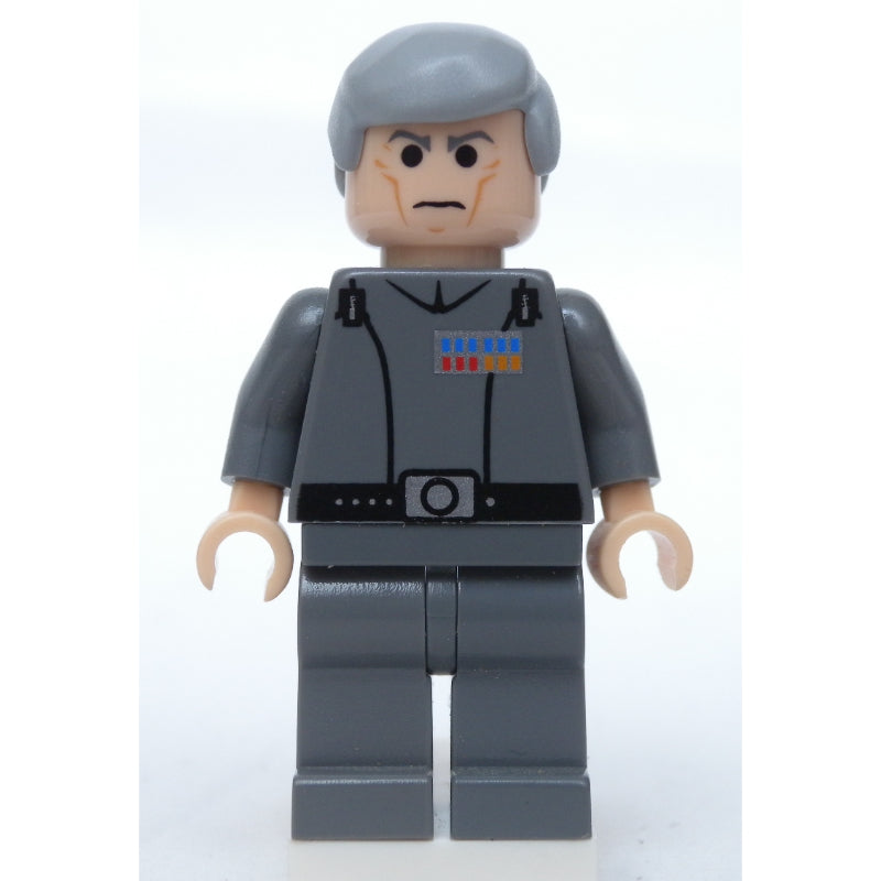 fig-003545 – Grand Moff Wilhuff Tarkin, Dark Bluish Gray, Smooth Hair