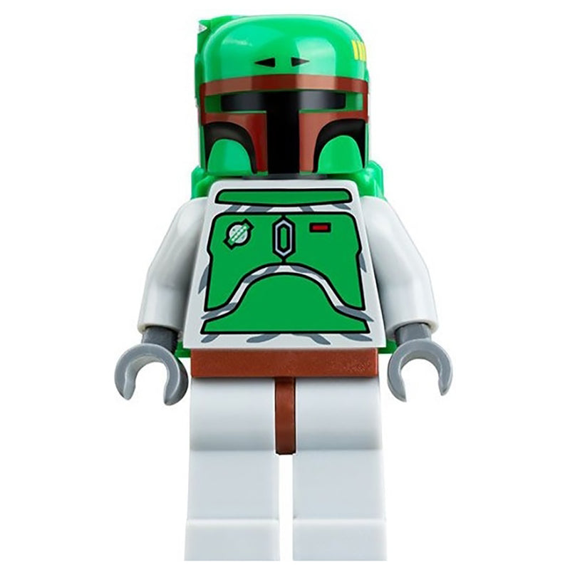 fig-003548 – Boba Fett, Helmet and Jetpack with Dark Brown Highlights, Light Bluish Gray Armor