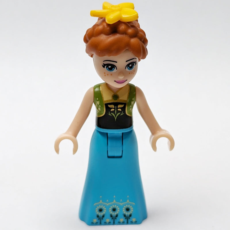 fig-003572 – Anna - Lime Vest, Medium Azure Dress, Braids, Flower