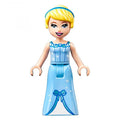 fig-003598 – Cinderella - Bright Light Blue Dress, White Under-Dress - Thick Hinge