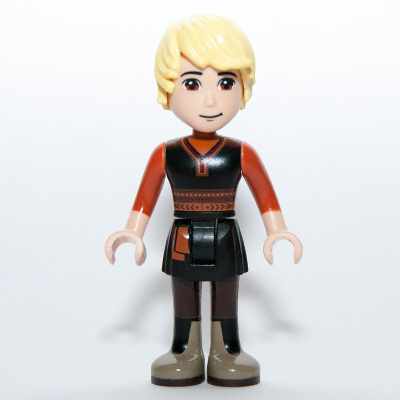 fig-003748 – Kristoff - Black Vest, Dark Orange Shirt