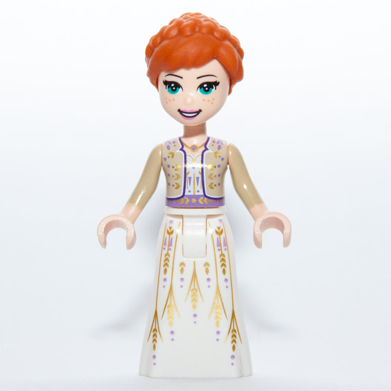 fig-003749 – Anna - Tan Shirt, White Dress