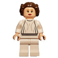 fig-003757 – Princess Leia, White Robe, Dark Brown Hair, Plain Belt