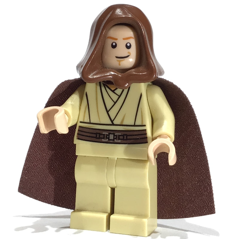 fig-003771 – Obi-Wan Kenobi, Padawan, Reddish Brown Hood and Cape, White Pupils