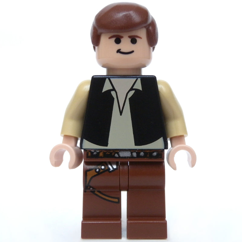 fig-003817 – Han Solo, Black Vest, Reddish Brown Legs, Black Eyes