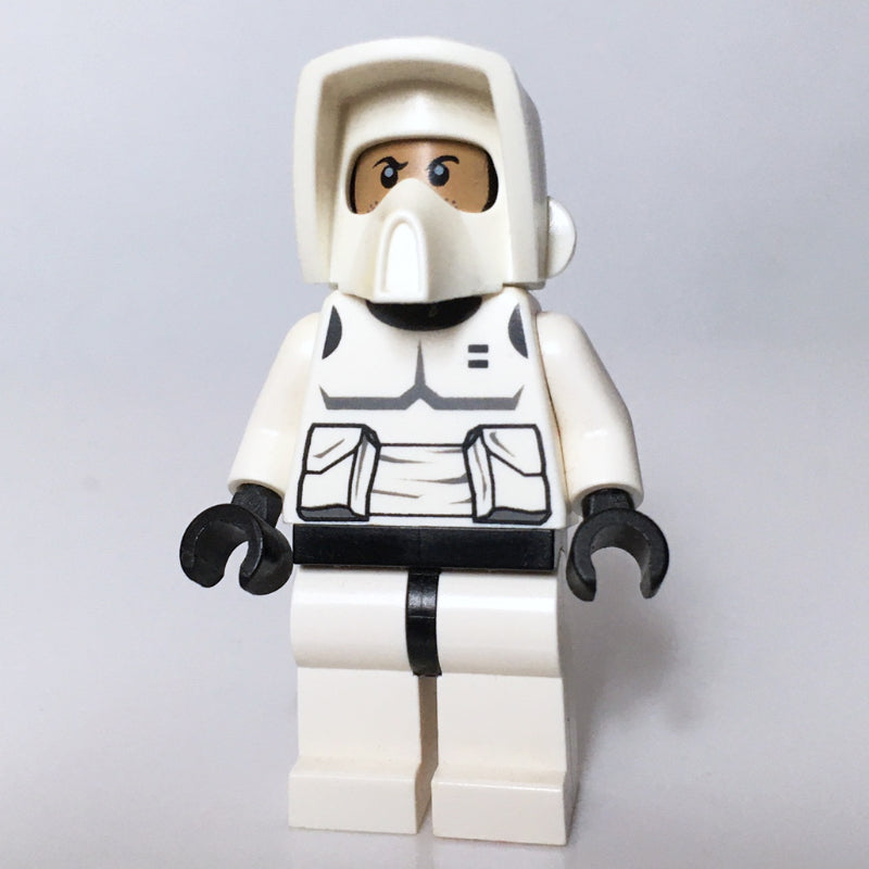 fig-003863 – Scout Trooper, Printed Black Head, White Legs
