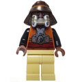 fig-003886 – Lando Calrissian, Skiff Guard Disguise, Dark Brown Helmet, Tan Legs