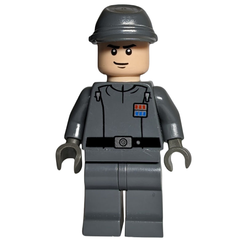 fig-003896 – Imperial Officer / Captain / Commandant / Commander, Dark Bluish Gray Uniform, Cavalry Cap, Black Hands