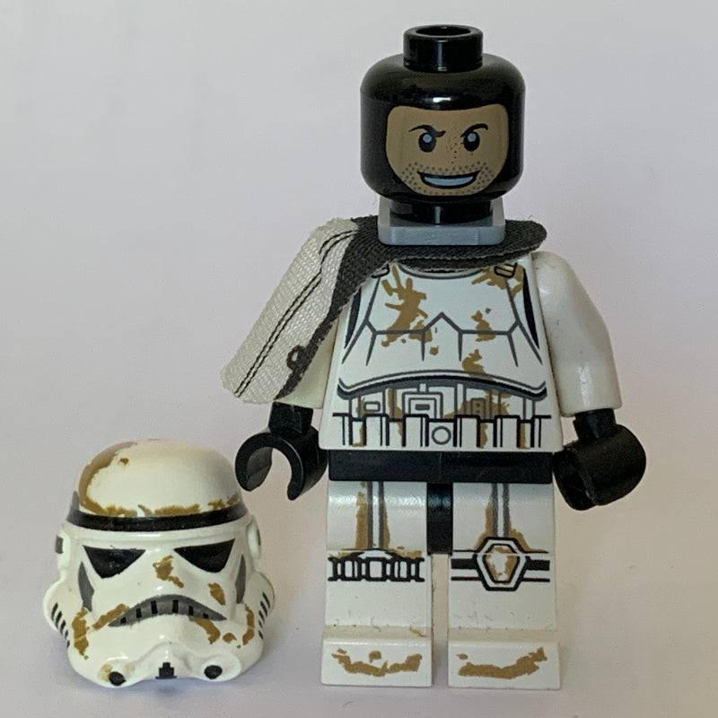 fig-003902 – Sandtrooper Sergeant, White Pauldron, Neck Bracket, Printed Black Head