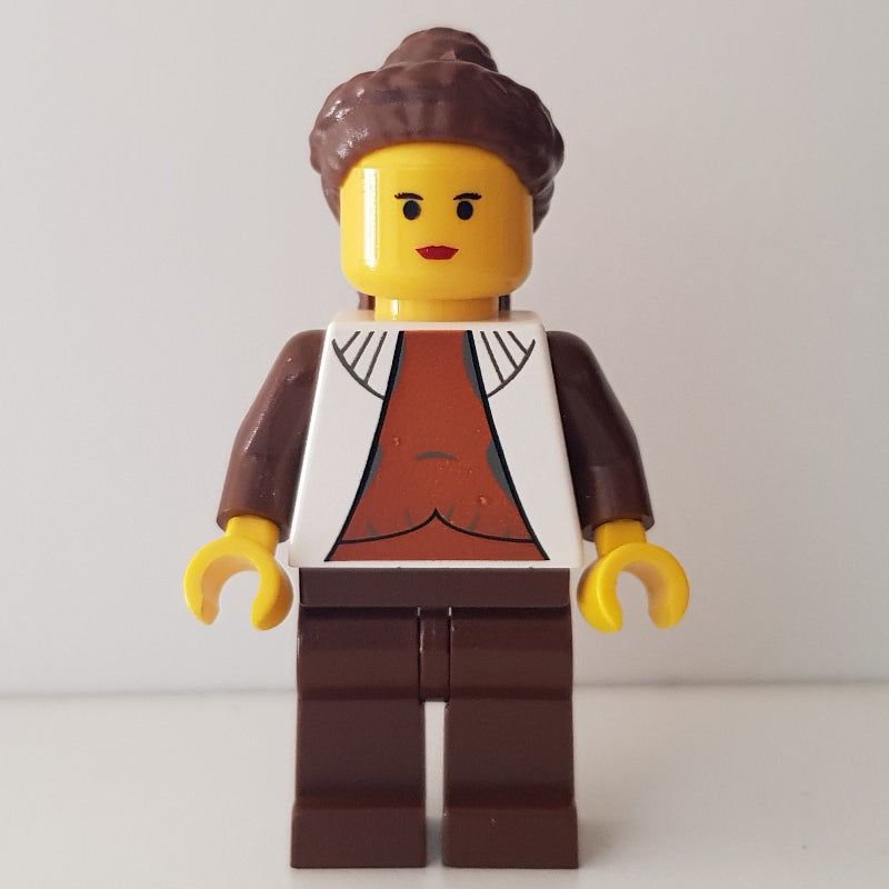 fig-003912 – Princess Leia, Cloud City Outfit, Yellow Skin, Dark Orange Shirt