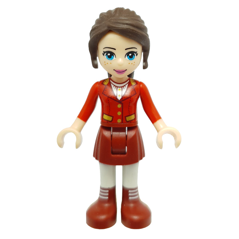 fig-003918 – Naomi - Red Jacket, Dark Red Skirt