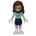 fig-003928 – Olivia - Light Aqua Christmas Sweater, Dark Blue Skirt