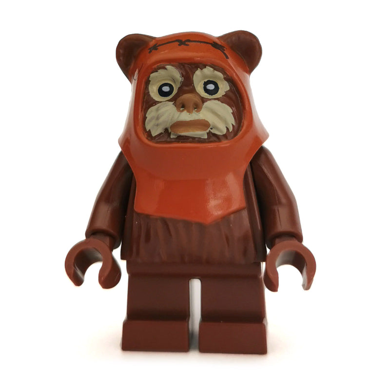 fig-003941 – Wicket, Ewok, Dark Orange Hood, Tan Face