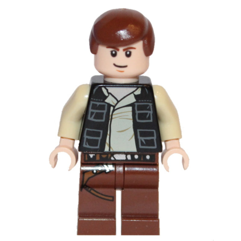 fig-003943 – Han Solo, Black Vest, Reddish Brown Legs, White Pupils