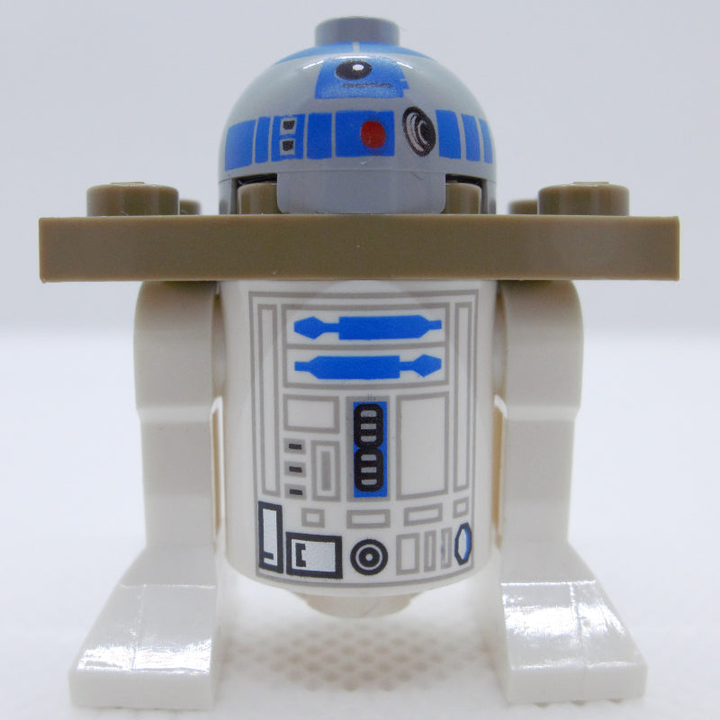 fig-004007 – Astromech Droid, R2-D2, Light Bluish Gray Dome, Dark Tan Serving Tray