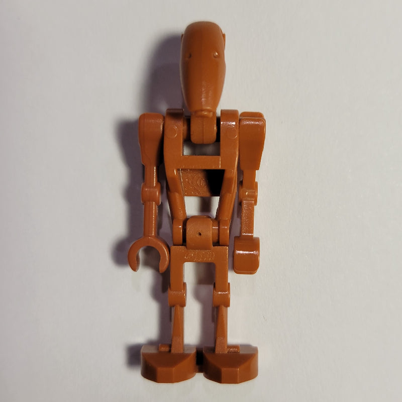 fig-004015 – Battle Droid, Dark Orange, One Straight Arm, One Bent Arm