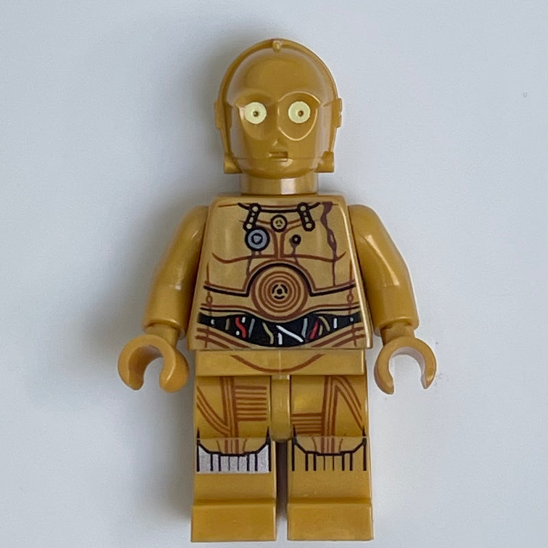 fig-004046 – C-3PO, Pearl Gold, Colorful Wires, Printed Legs, Restraining Bolt