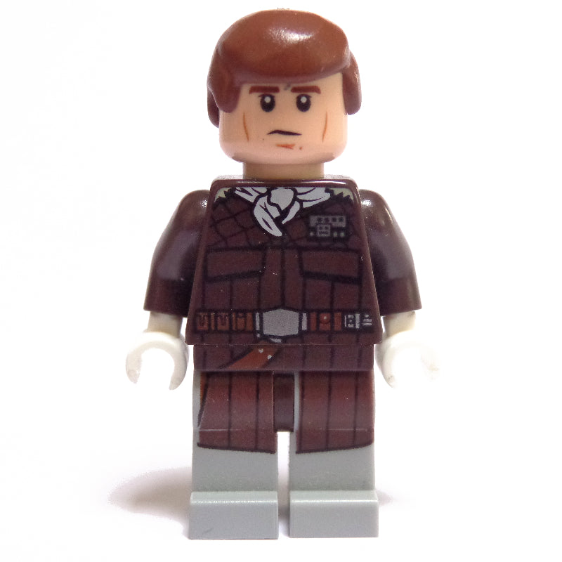 fig-004128 – Han Solo, Hoth Outfit, Dark Brown Jacket with White Neckerchief