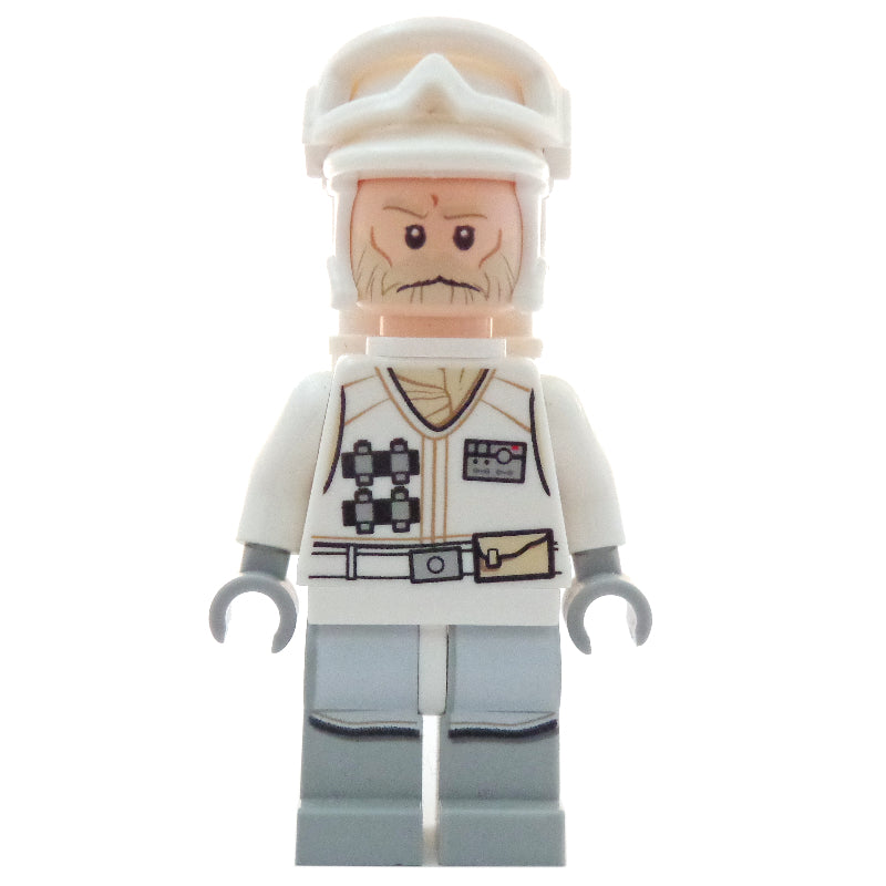 fig-004132 – Rebel Trooper in Hoth Uniform, White Hat, White Jacket, Tan Beard, Backpack