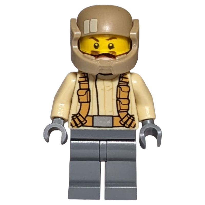 fig-004201 – Resistance Soldier, Dark Tan Helmet, Tan Shirt, Moustache