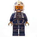 fig-004217 – Rebel Pilot U-wing / Y-wing, Dark Blue Flight Suit, Black and White Checks on Helmet