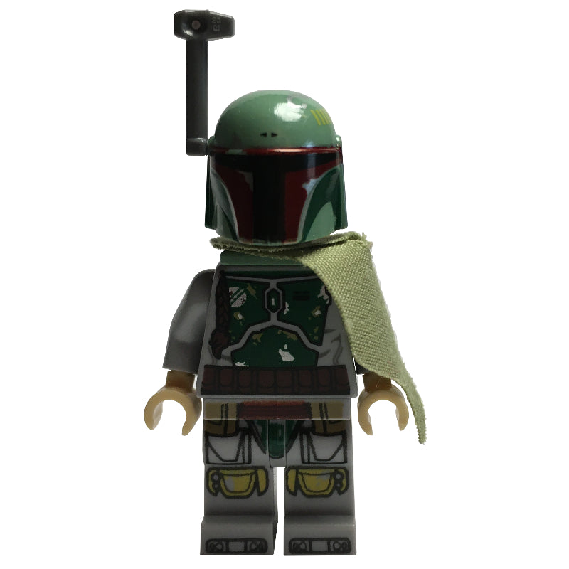 fig-004251 – Boba Fett, Helmet, Jetpack Neckwear, Olive Green Pauldron, Light Bluish Gray Hips