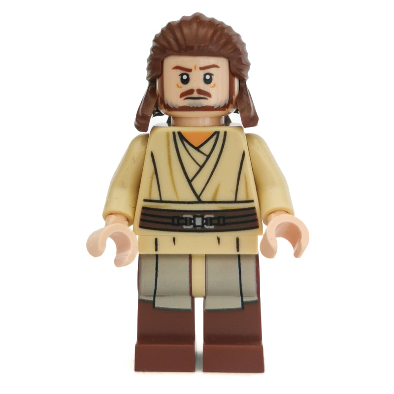 fig-004262 – Qui-Gon Jinn, Printed Reddish Brown Legs, No Cape