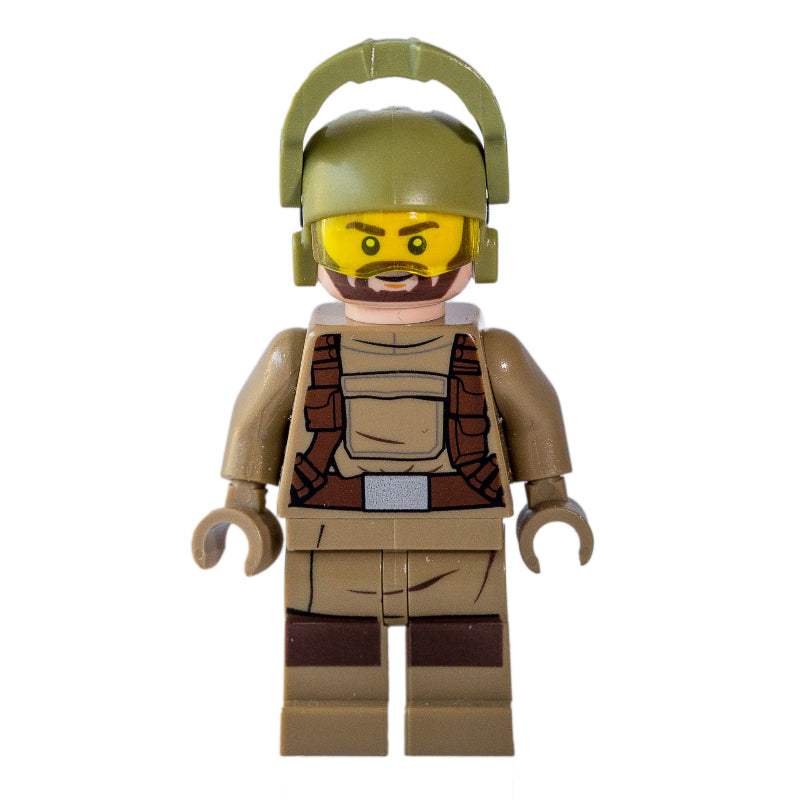 fig-004296 – Resistance Soldier, Olive Green Helmet, Dark Tan Hoodie