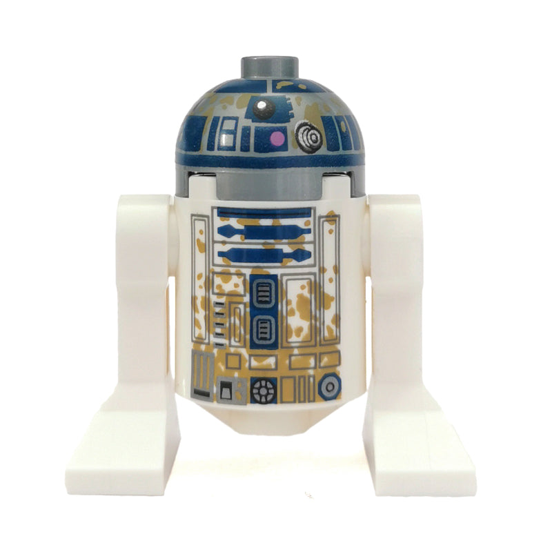 fig-004306 – Astromech Droid, R2-D2, Flat Silver Dome, Mud Stains