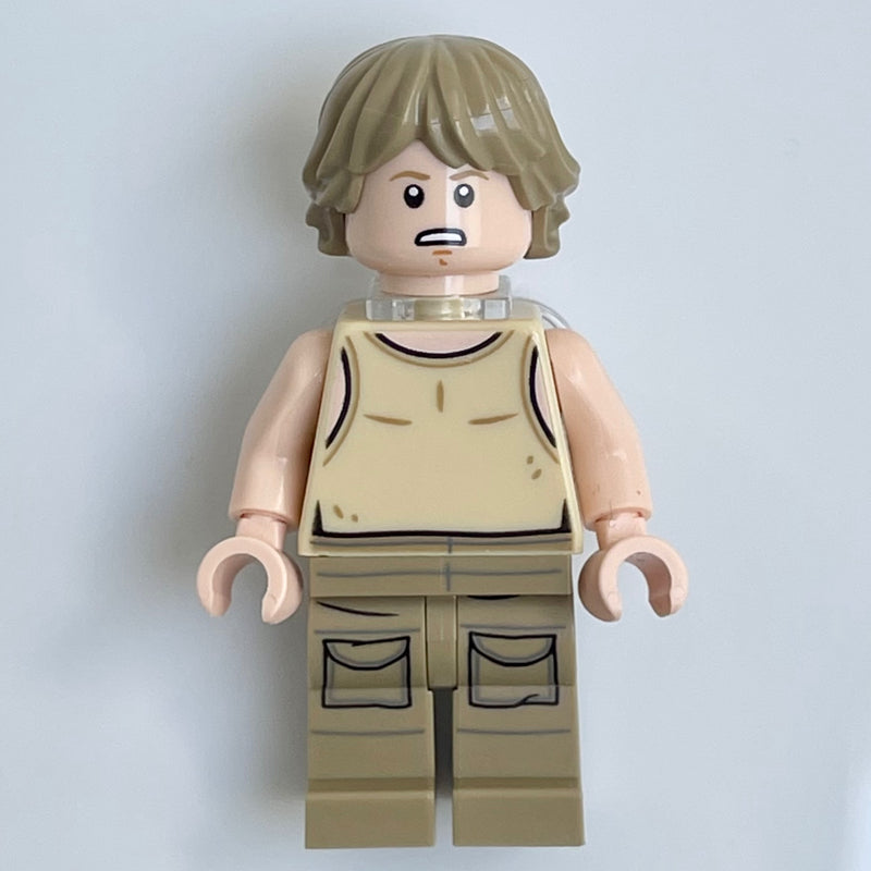 fig-004307 – Luke Skywalker, Dagobah Outfit, Tan Tank Top with Neck Bracket