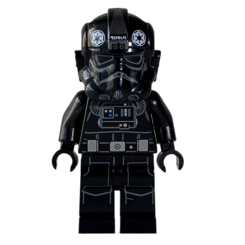 fig-004338 – TIE Pilot, Printed Legs, 3 Silver Buckles on Belt
