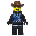 fig-004363 – Bandit - Western, Black Jacket, Black Handkerchief, Brown Hat