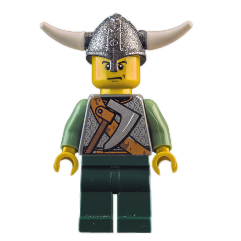 fig-004380 – Viking Warrior - Chain Mail, Sand Green Arms